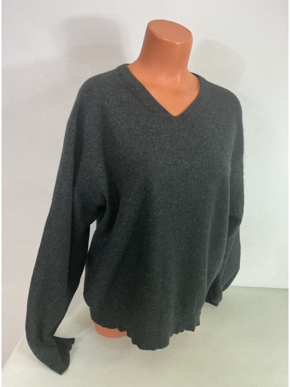 Barney’s New York Cashmere Sweater Leather Elbow Patches Womens XL